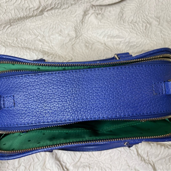 Kate Spade Cecil Court Cobalt Blue Pebble Leather Satchel - Picture 12 of 13